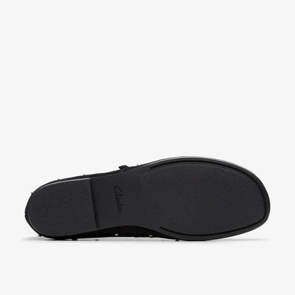 Livia Stud Black Suede - Clarks Women