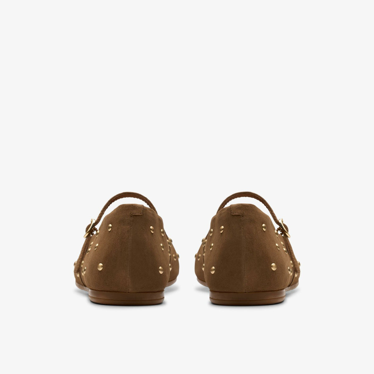 Livia Stud Walnut Suede - Clarks Women