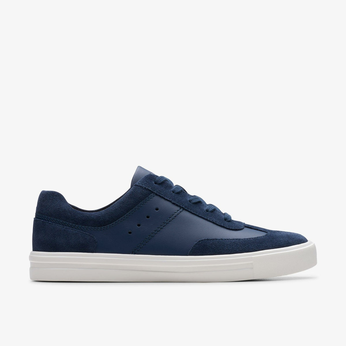Makea Court Navy Leather - Clarks Women