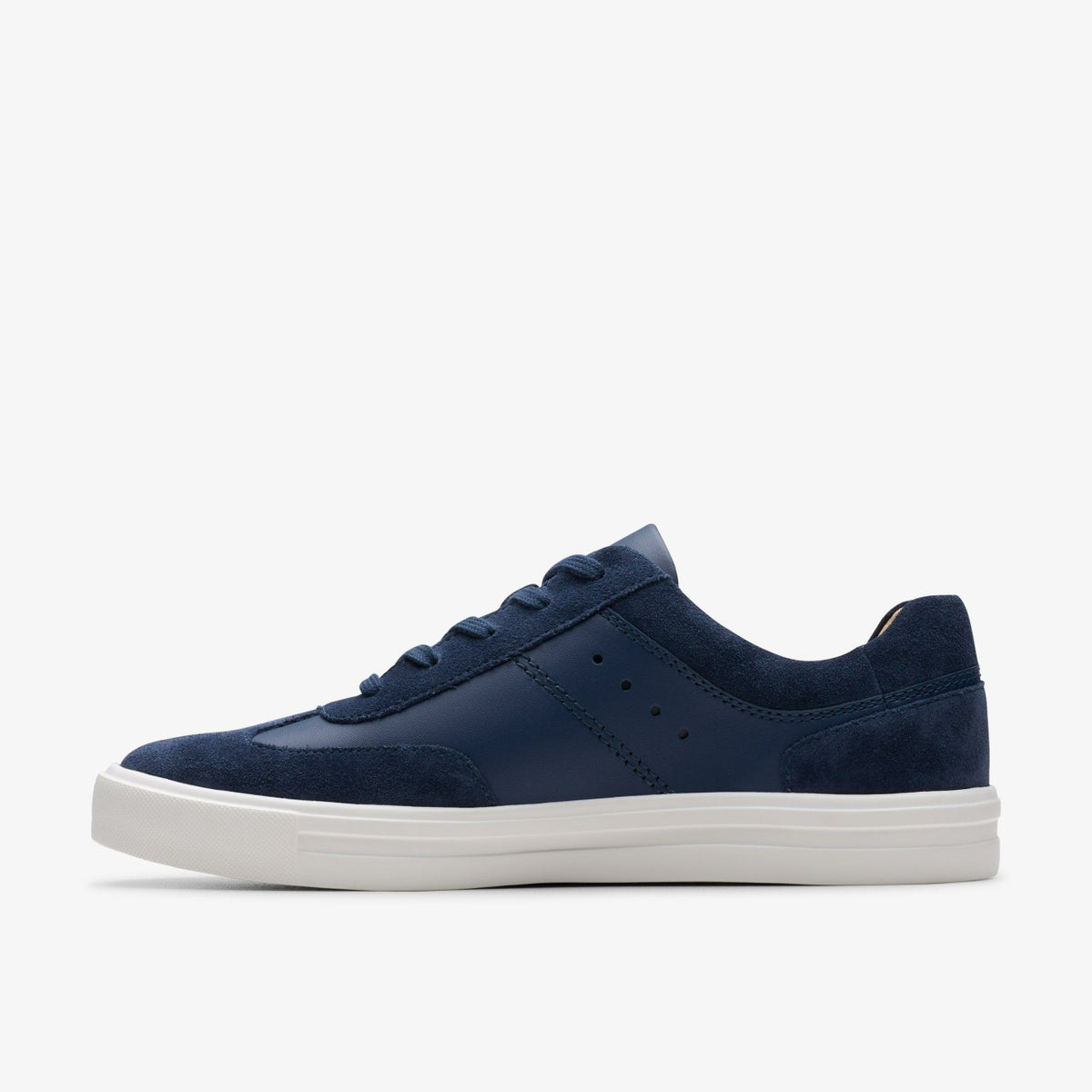 Makea Court Navy Leather - Clarks Women