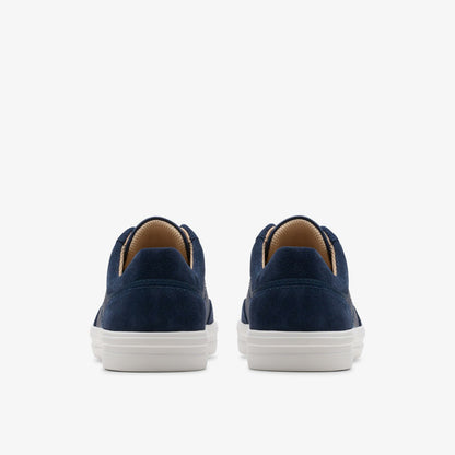 Makea Court Navy Leather - Clarks Women