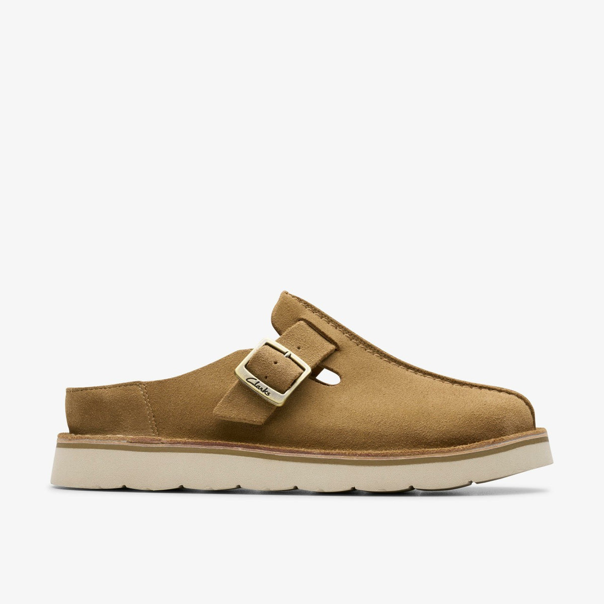 Solsbury Mule Dark Sand Suede - Clarks Women