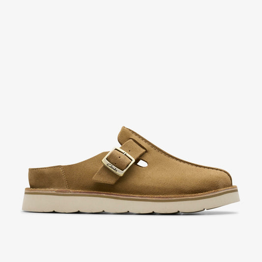 Solsbury Mule Dark Sand Suede - Clarks Women