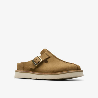 Solsbury Mule Dark Sand Suede - Clarks Women
