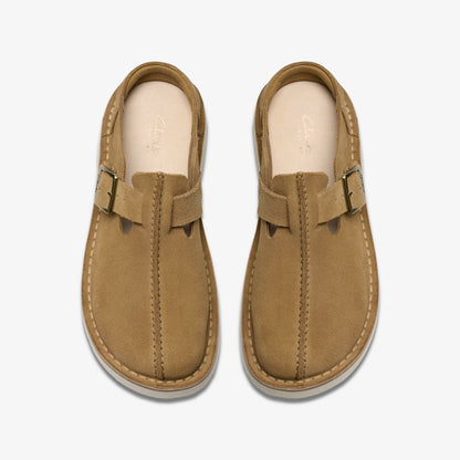 Solsbury Mule Dark Sand Suede - Clarks Women
