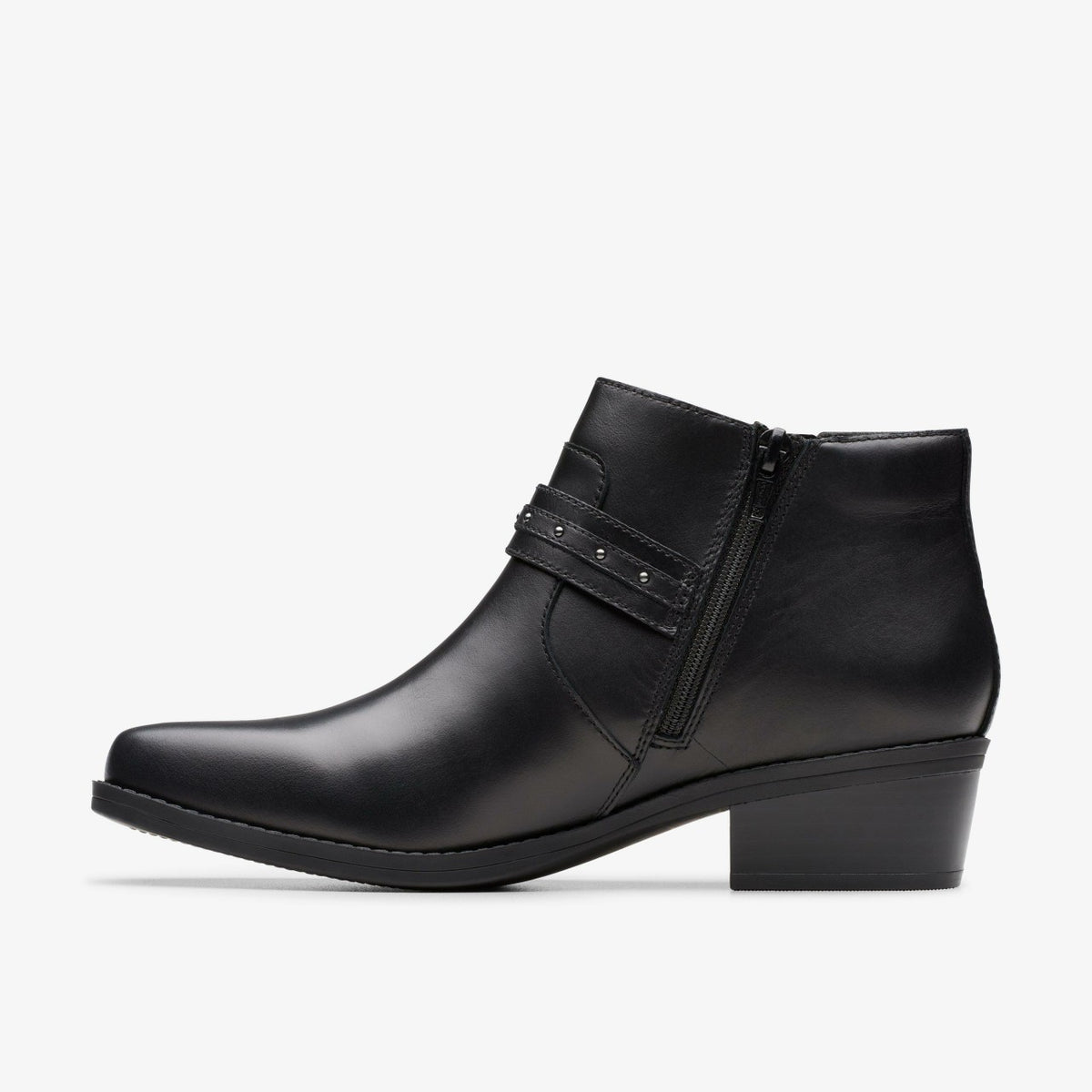 Danyelle Wish Black Leather - Clarks Women