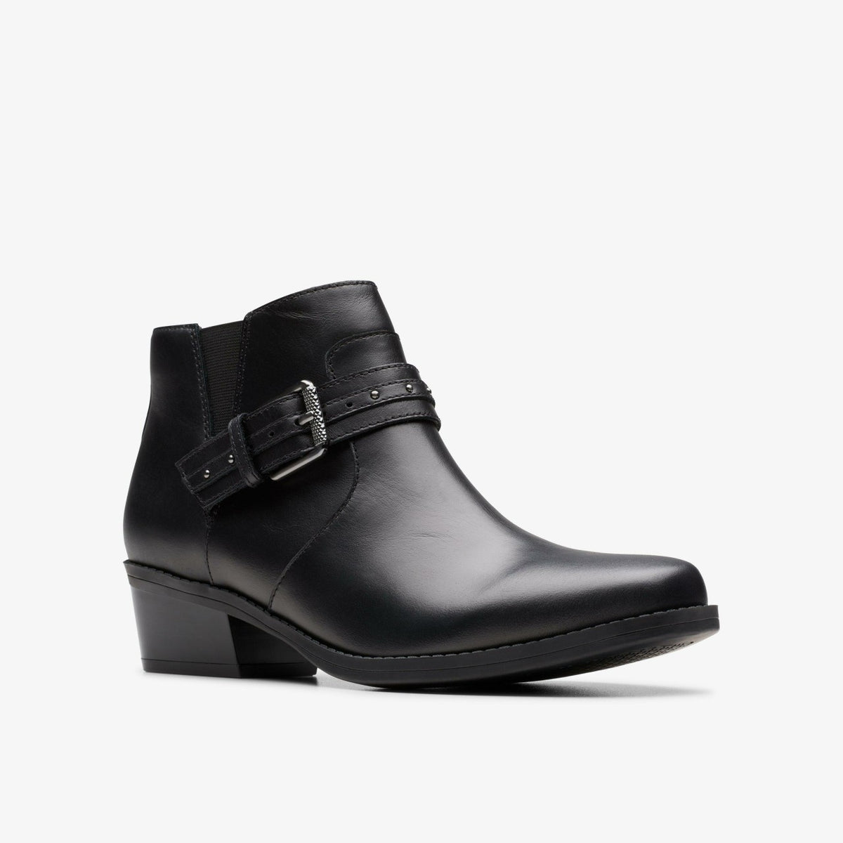 Danyelle Wish Black Leather - Clarks Women
