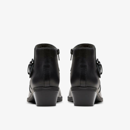 Danyelle Wish Black Leather - Clarks Women