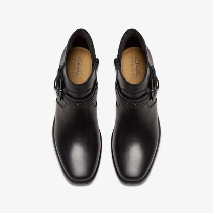 Danyelle Wish Black Leather - Clarks Women