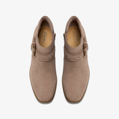 Danyelle Wish Light Taupe Suede - Clarks Women
