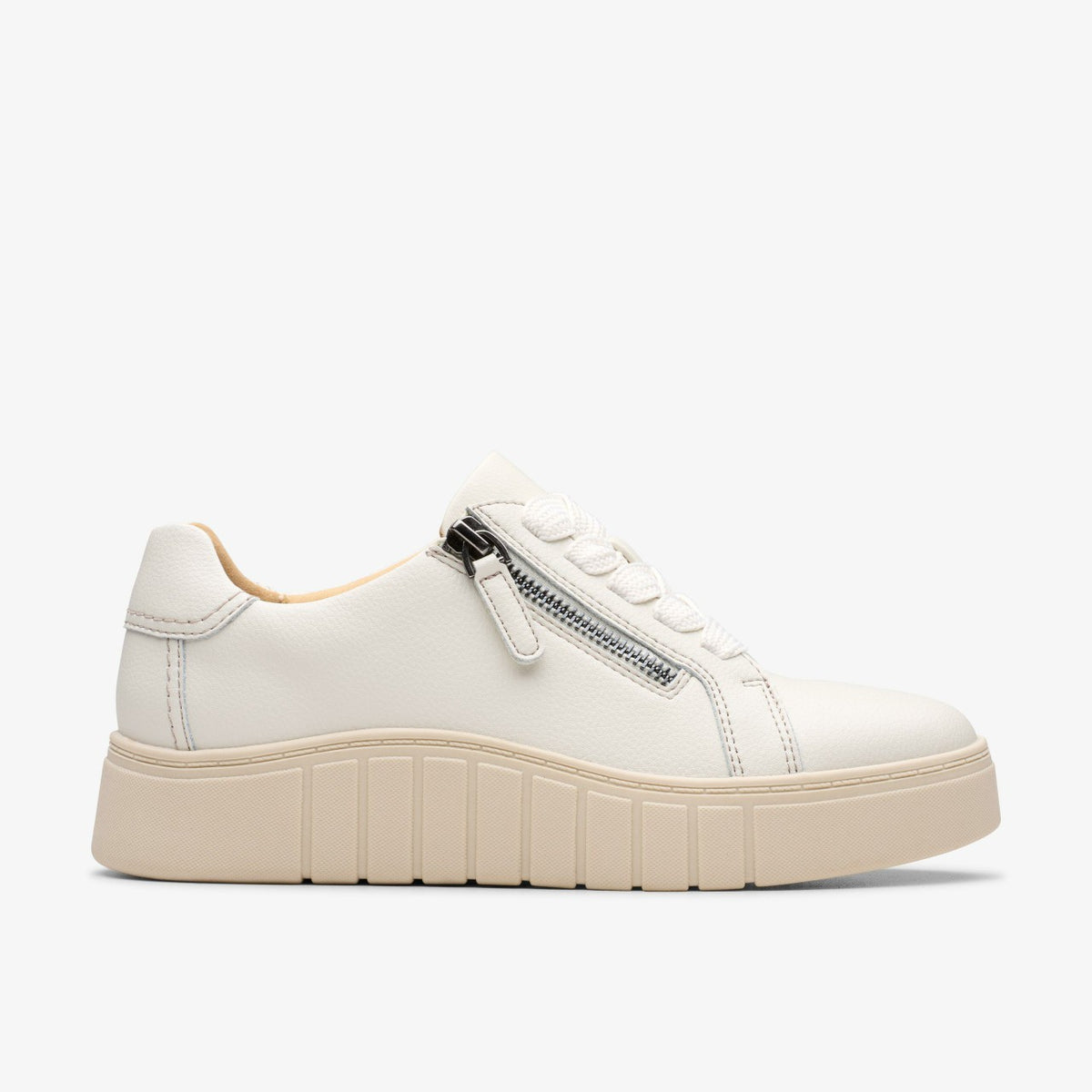 Mykah Joy Off White Leather - Clarks Women