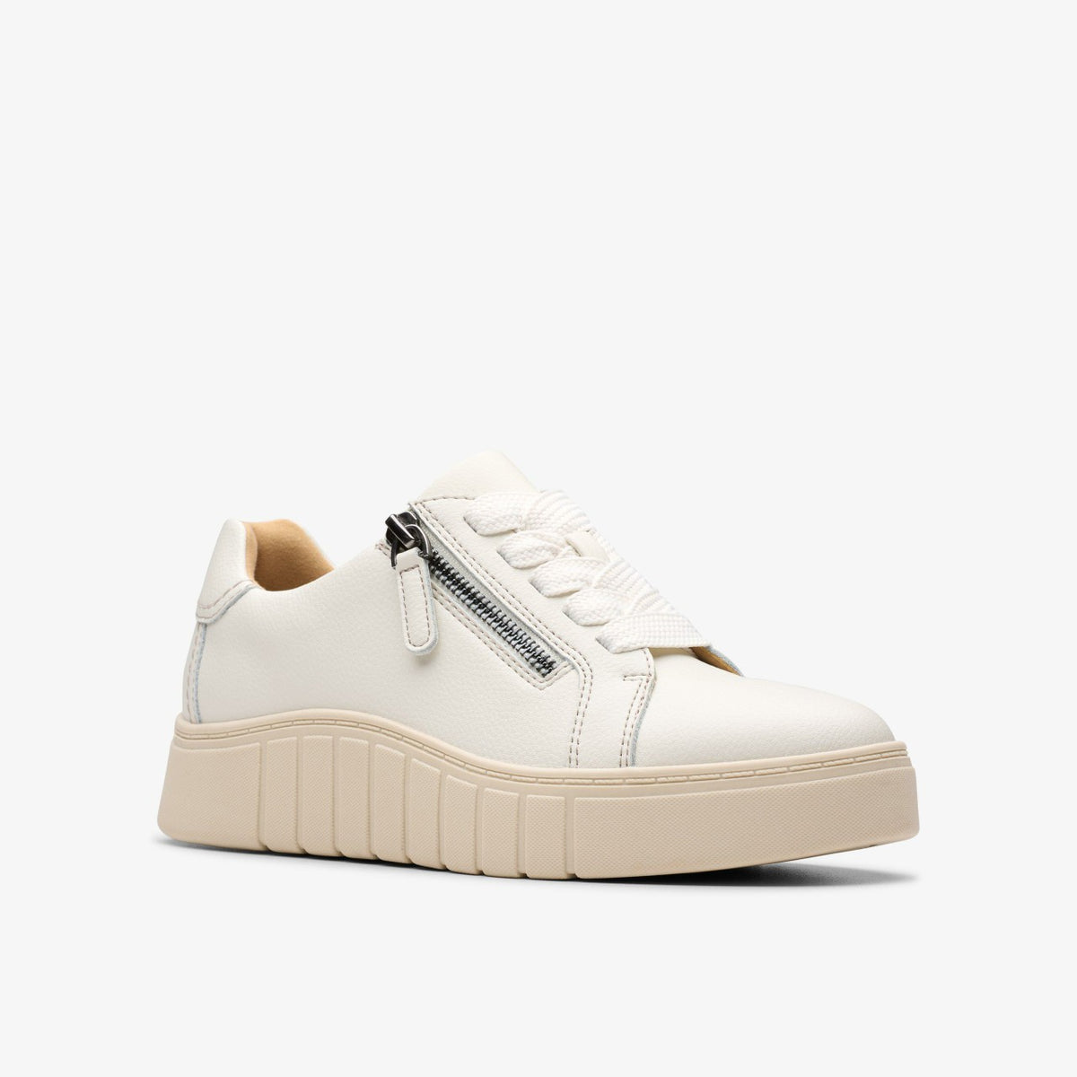 Mykah Joy Off White Leather - Clarks Women