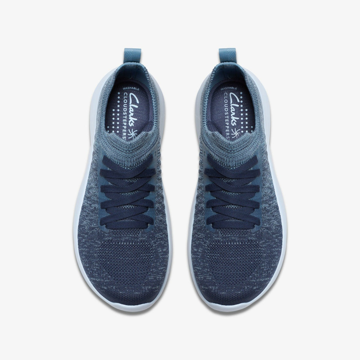 Solevana Lace Light Blue Combination - Clarks Women