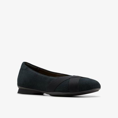 Jazmynn Gem Black Suede - Clarks Women