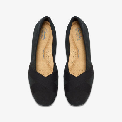 Jazmynn Gem Black Suede - Clarks Women