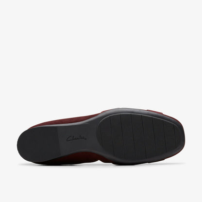 Jazmynn Gem Merlot Suede - Clarks Women