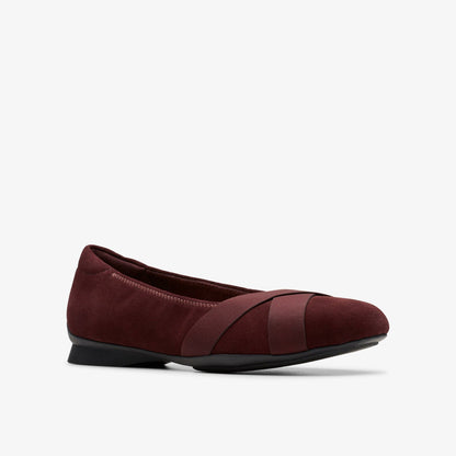 Jazmynn Gem Merlot Suede - Clarks Women