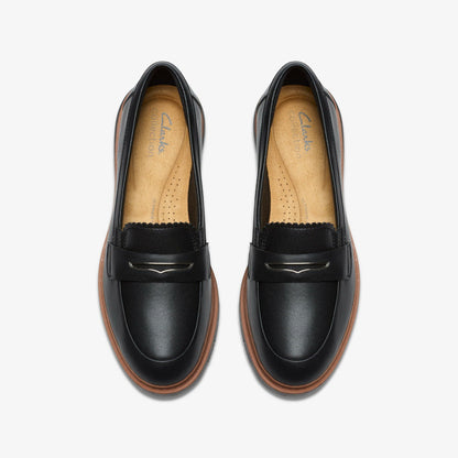 Westlynn Glow Black Leather - Clarks Women