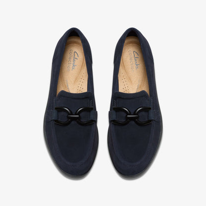 Zylah Top Navy Suede - Clarks Women