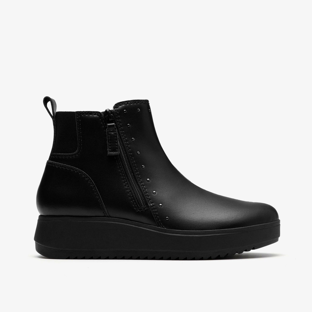 Zylah Willow Black Leather - Clarks Women