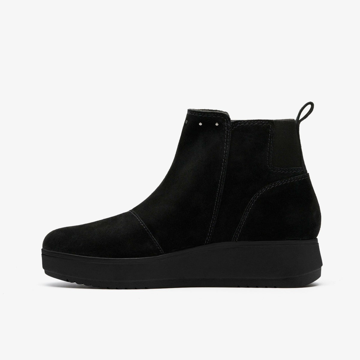Zylah Willow Black Suede - Clarks Women