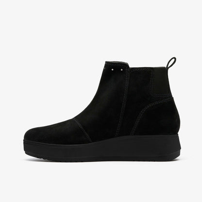 Zylah Willow Black Suede - Clarks Women
