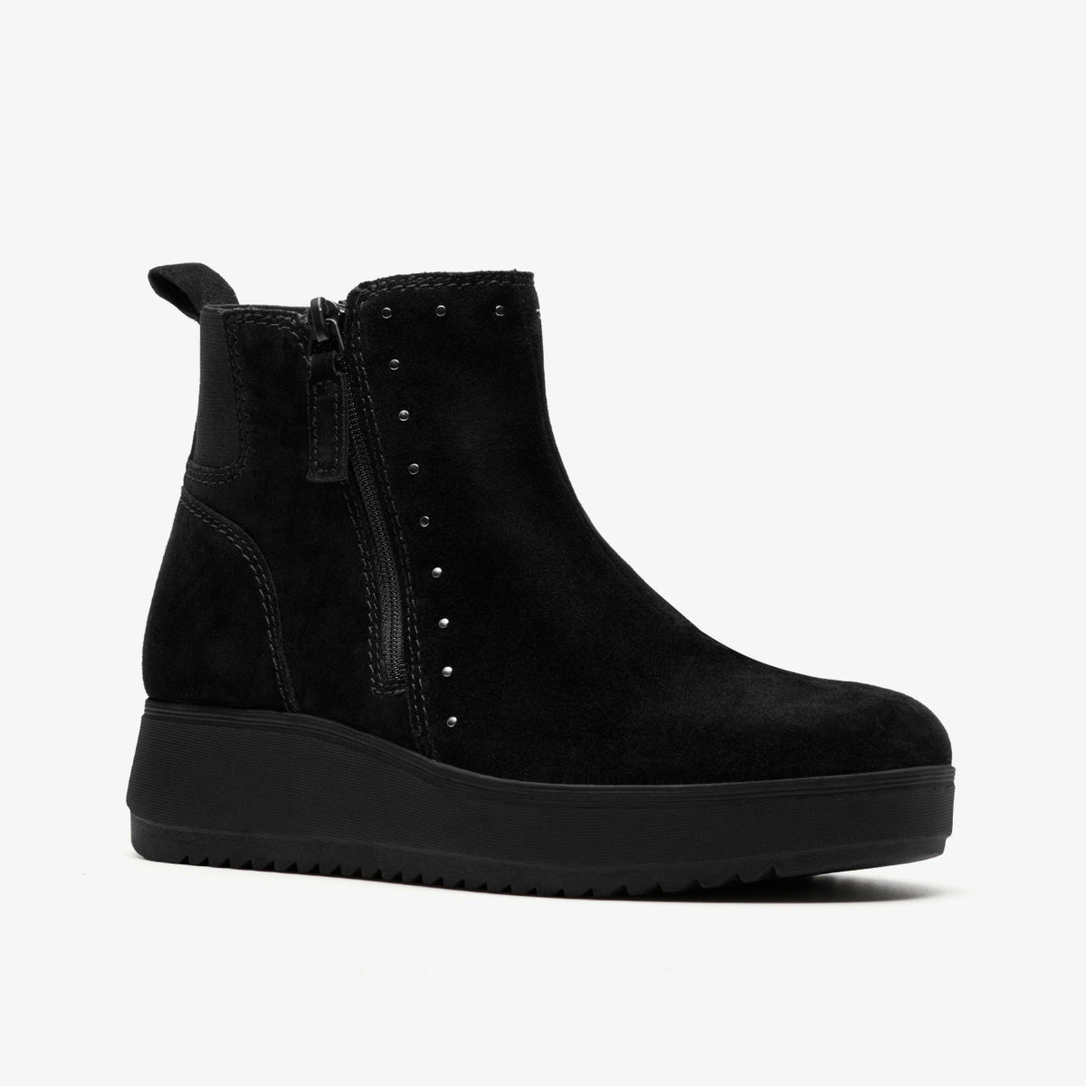 Zylah Willow Black Suede - Clarks Women