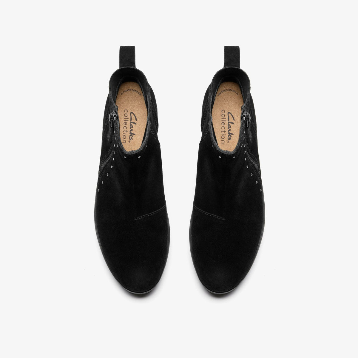 Zylah Willow Black Suede - Clarks Women