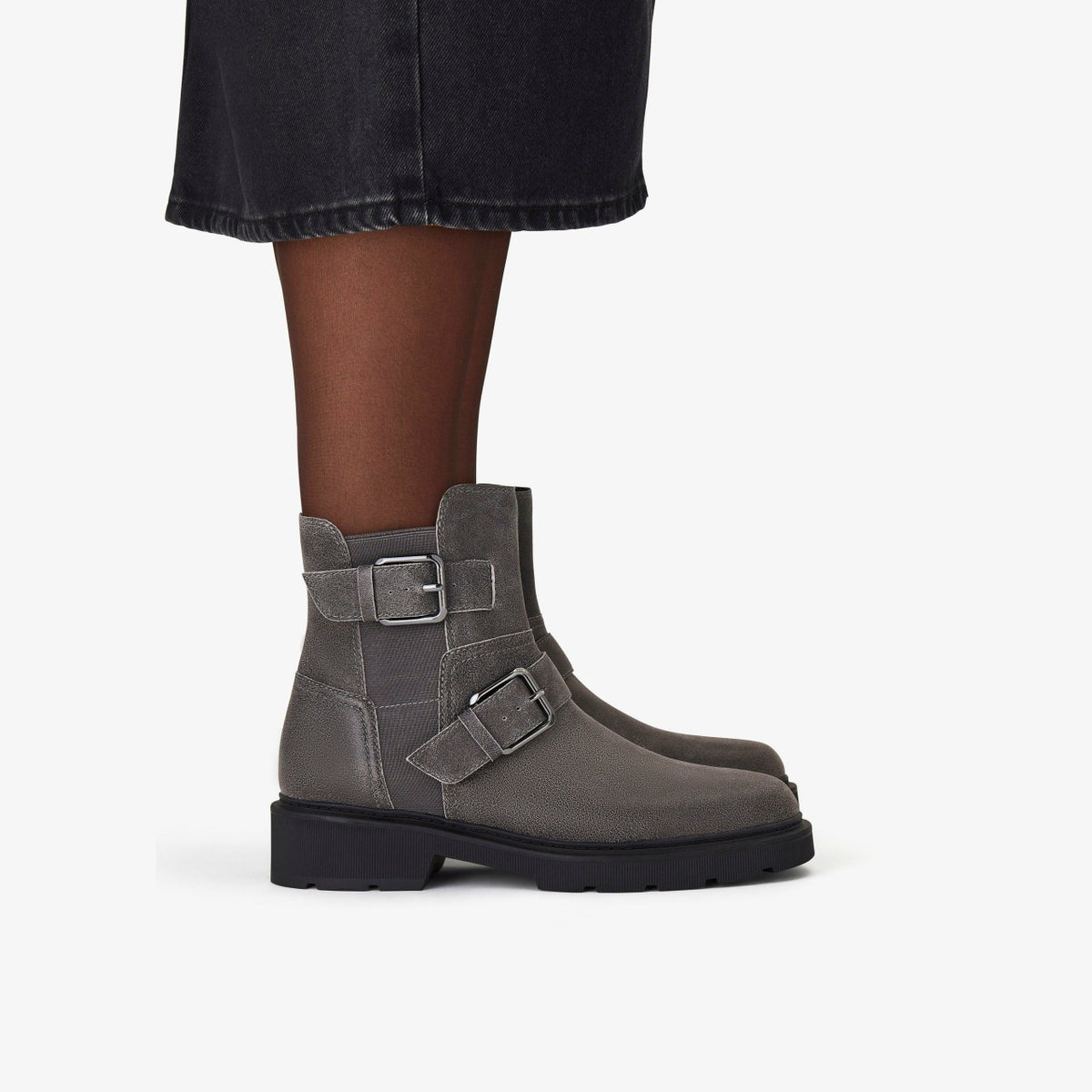 Lauryl Bay Dark Grey Leather - Clarks Women