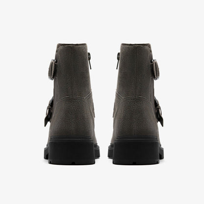 Lauryl Bay Dark Grey Leather - Clarks Women