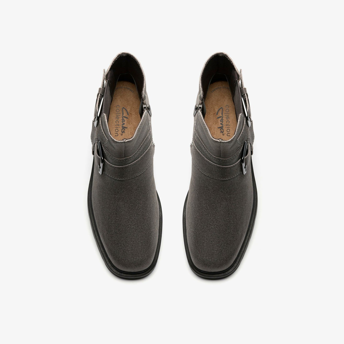 Lauryl Bay Dark Grey Leather - Clarks Women