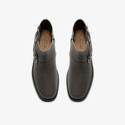 Lauryl Bay Dark Grey Leather - Clarks Women