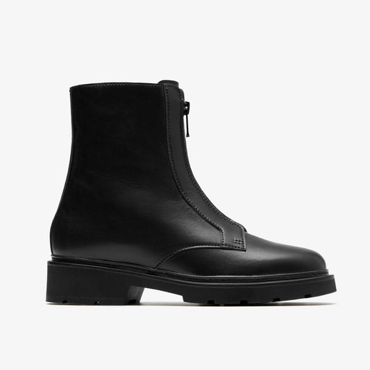 Lauryl Zip Black Leather - Clarks Women