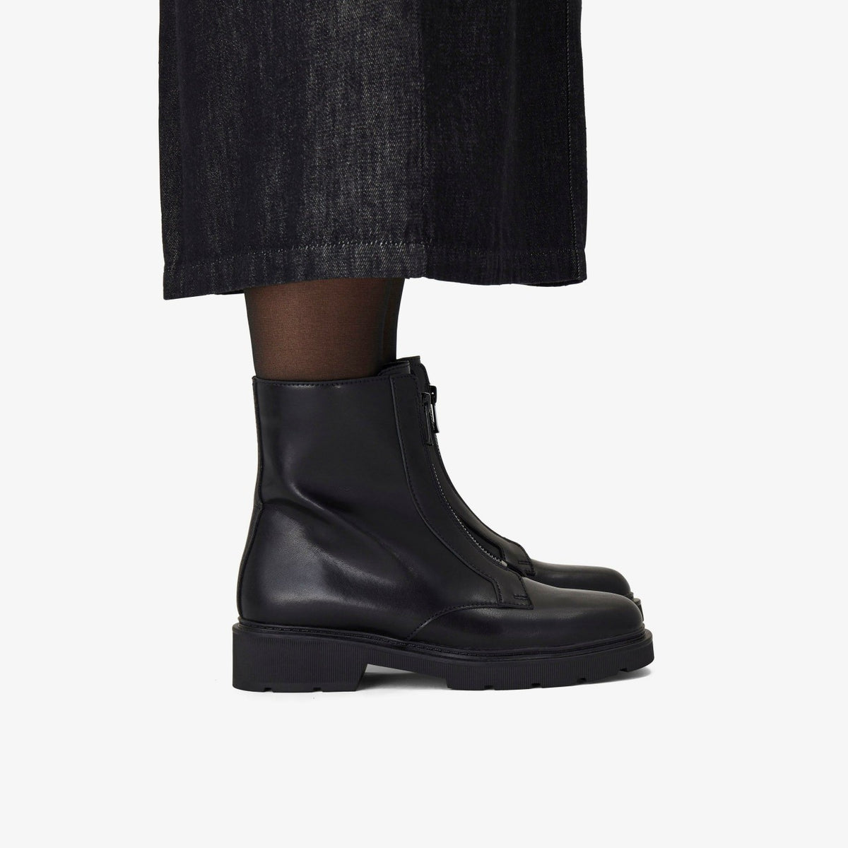 Lauryl Zip Black Leather - Clarks Women