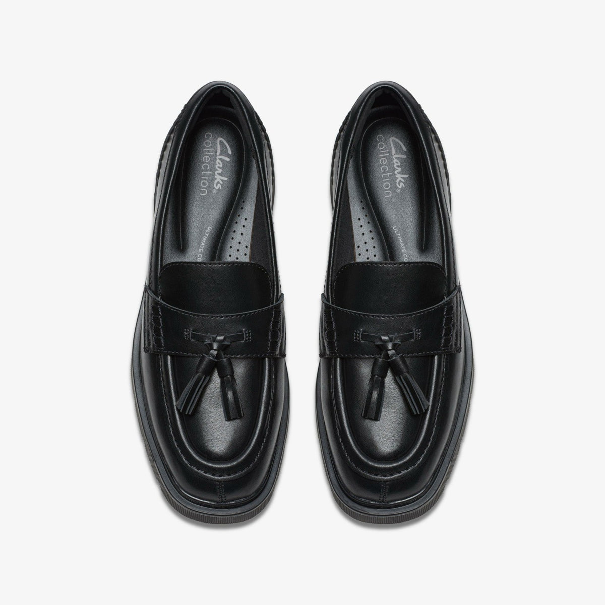 Lauryl Tassel Black Leather - Clarks Women