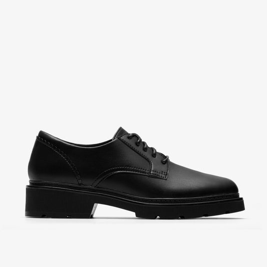 Lauryl Lace Black Leather - Clarks Women