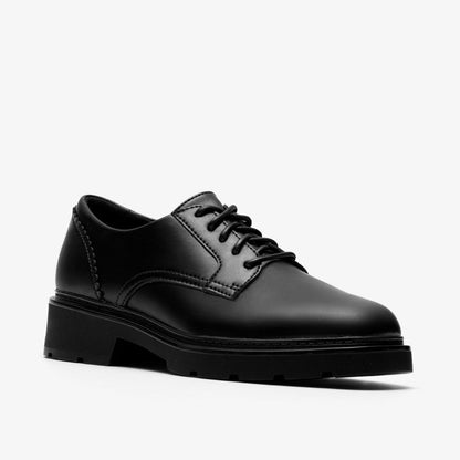 Lauryl Lace Black Leather - Clarks Women