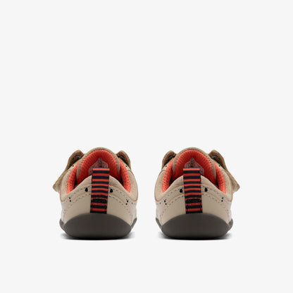 Roamer Wish Toddler Off White Print - Clarks Kids