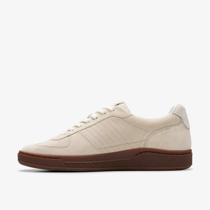 Craft Rally Ace Off White Suede - Clarks Men