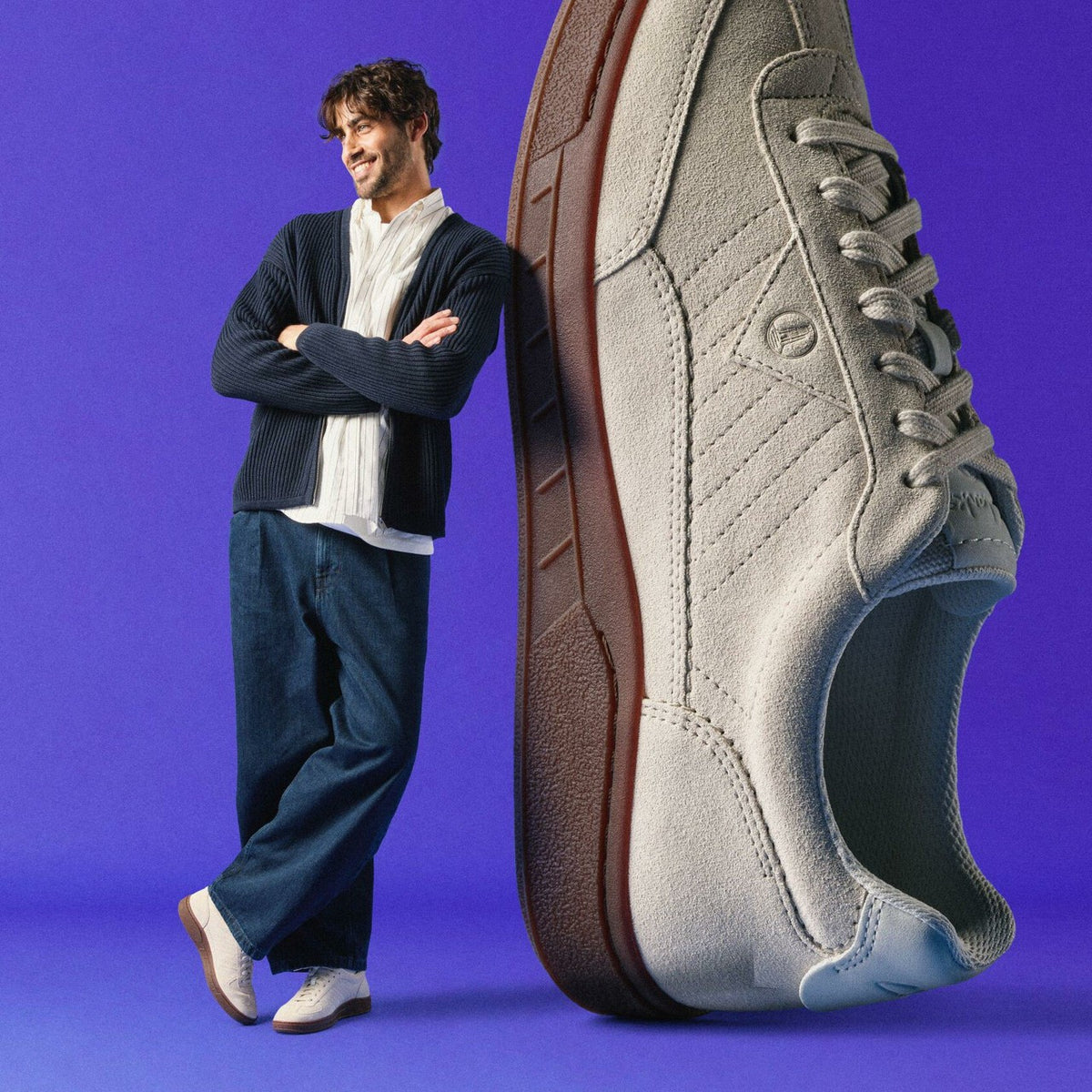 Craft Rally Ace Off White Suede - Clarks Men