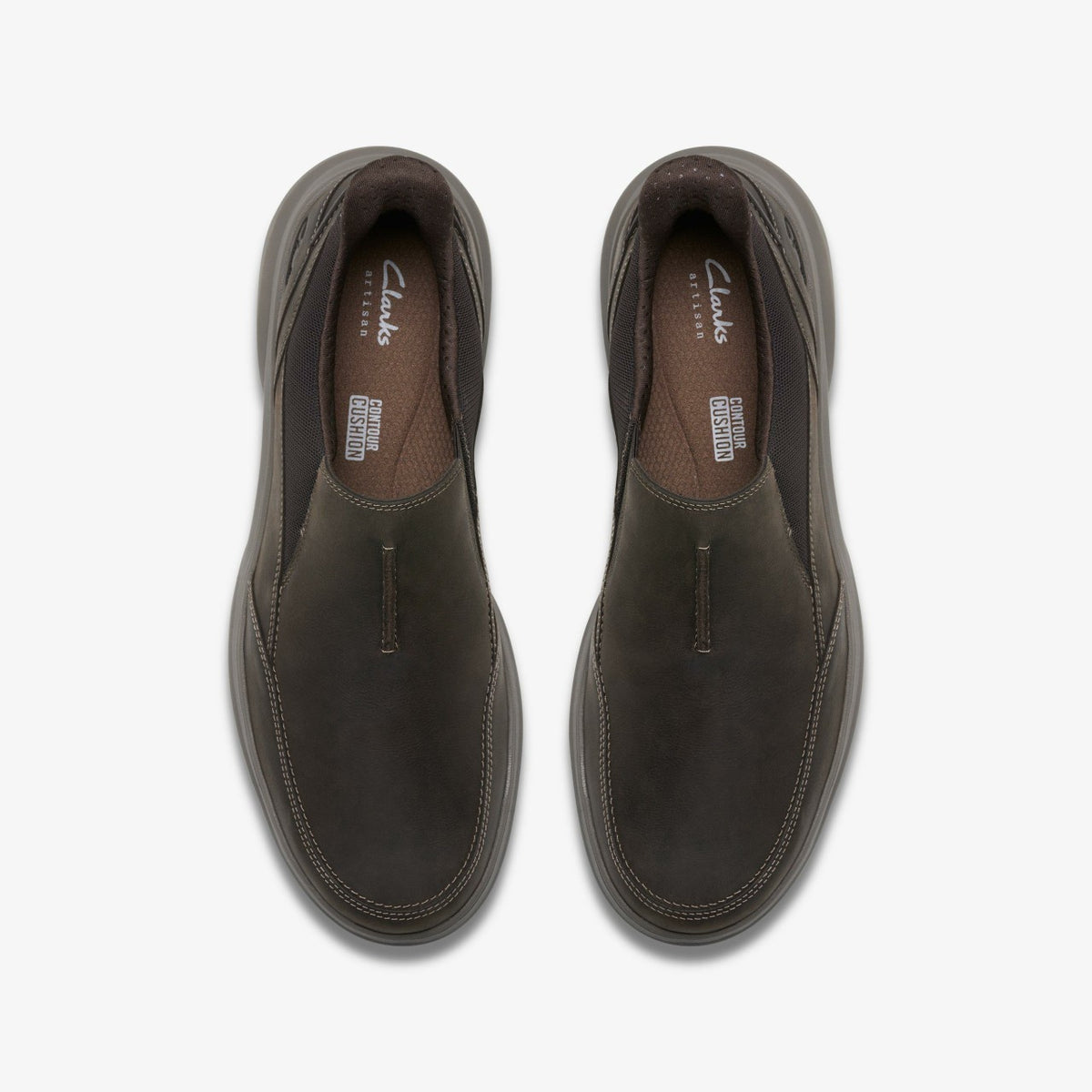 Mullan Step Dark Brown Leather - Clarks Men