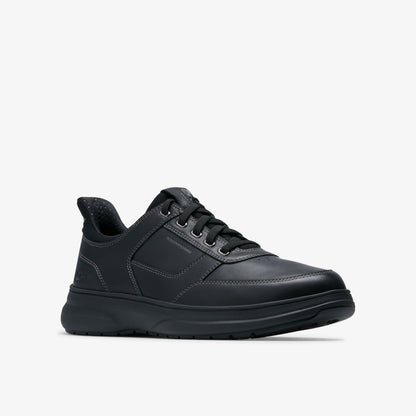 Mullan Easy Black Leather - Clarks Men