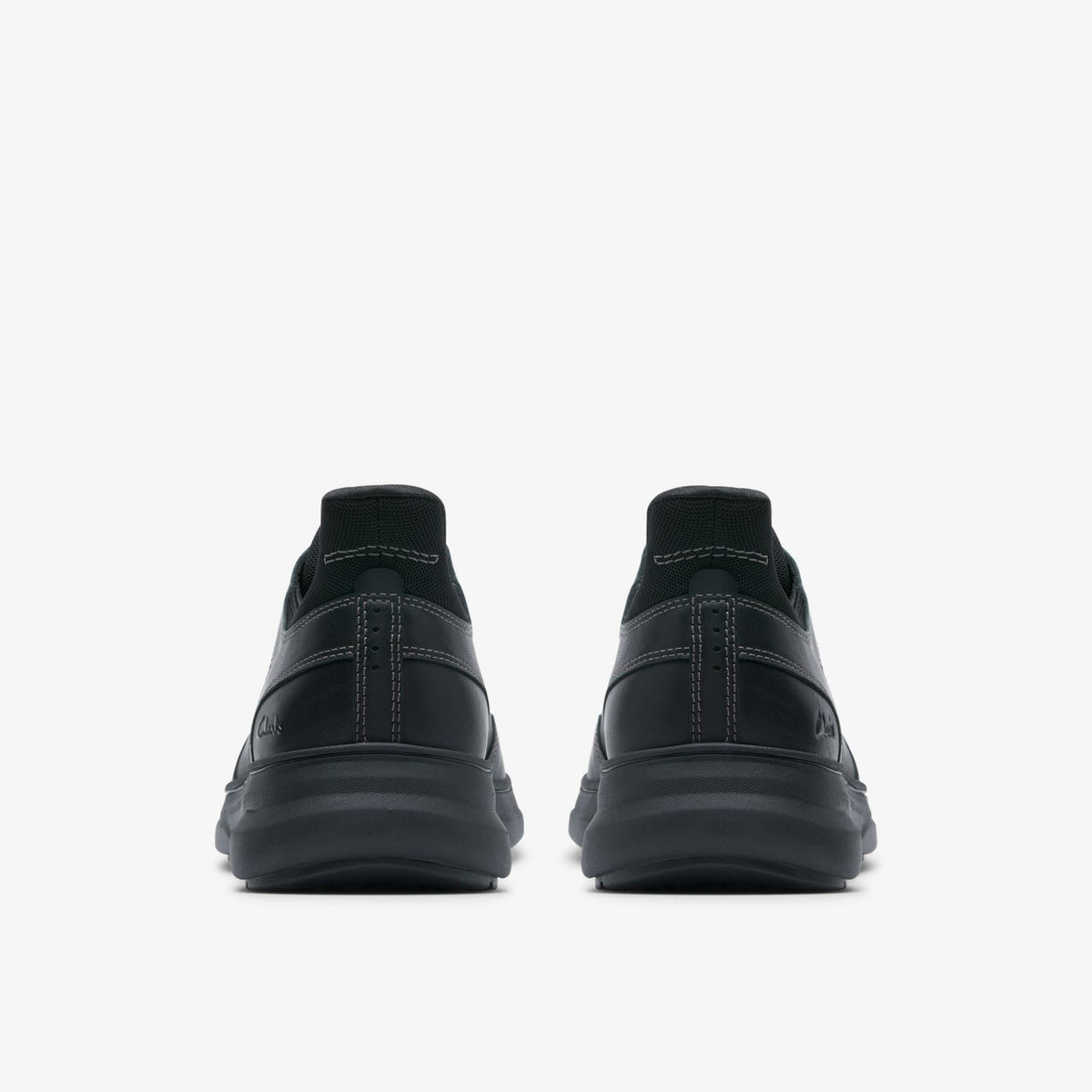 Mullan Easy Black Leather - Clarks Men