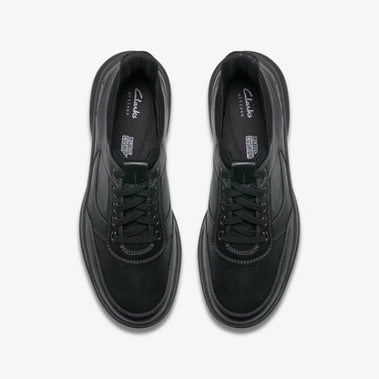 Mullan Easy Black Leather - Clarks Men