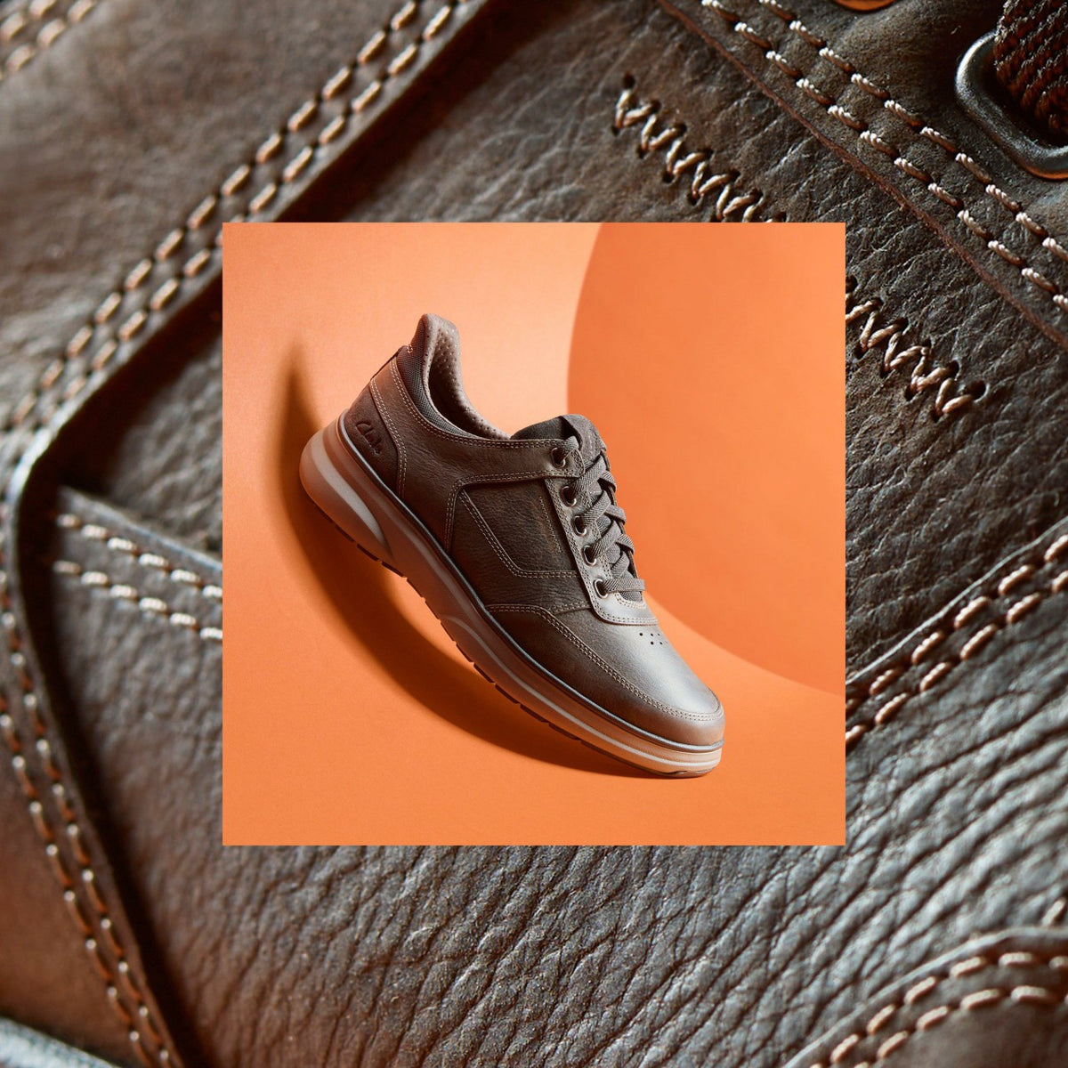 Mullan Easy Dark Brown Leather - Clarks Men