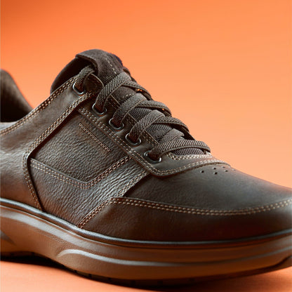 Mullan Easy Dark Brown Leather - Clarks Men