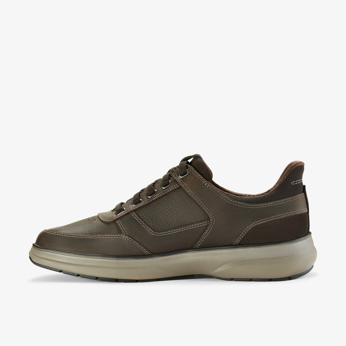 Mullan Easy Dark Brown Leather - Clarks Men