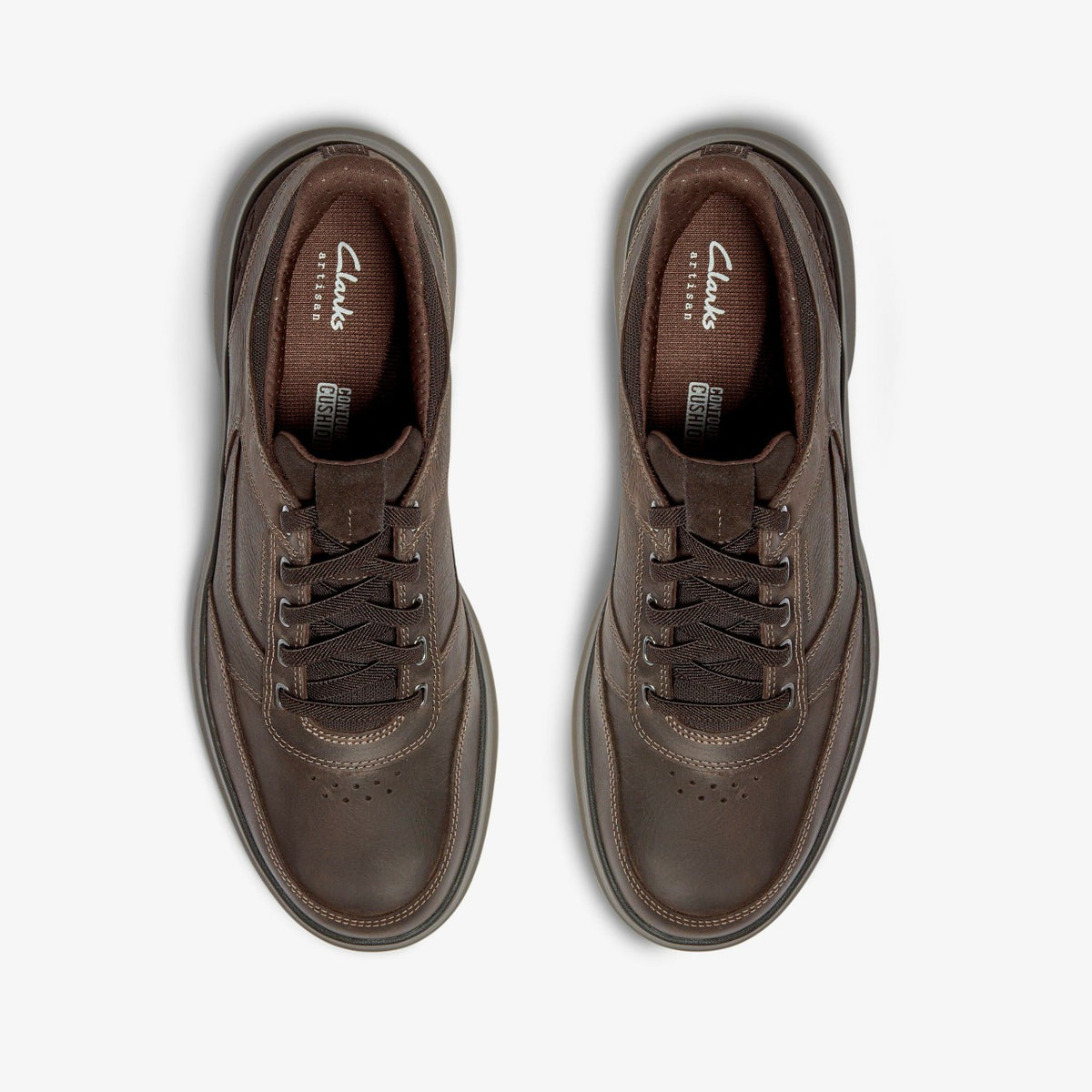 Mullan Easy Dark Brown Leather - Clarks Men