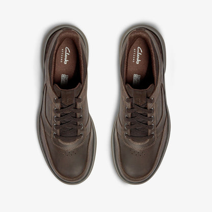 Mullan Easy Dark Brown Leather - Clarks Men