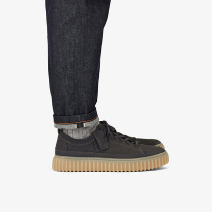 Torhill Lace Dark Grey Nubuck - Clarks Men